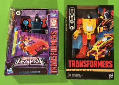 Transformers Legacy Pointblank & Age Of The Primes Sureshot Target masters