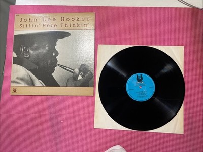 1979 JOHN LEE HOOKER Sittin' Here Thinkin' Vinyl LP Record Vintage Blues Rock