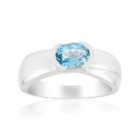 Cavill Aquamarin Ring 0,58Ct Sterlingsilber Oval Brillantschliff Damen
