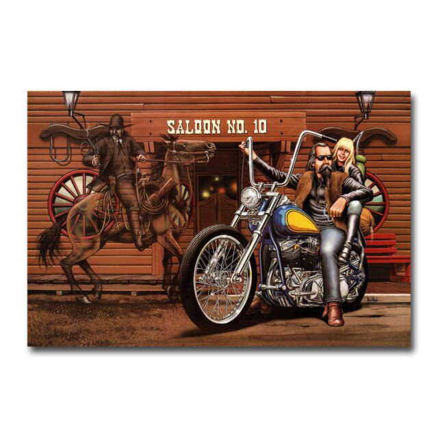 Ghost Rider David Mann Motorcycle Silk Wall Art Bedroom Decor Print 24x36 inch