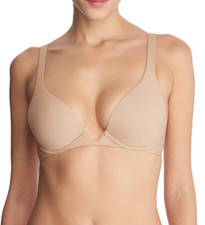 Natori 32C Verge Convertible Plunge Contour Underwire Bra NWOT 722326 Cafe