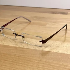 MARCHON AIRLOCK 2 AL810/57 Purple Rimless 50-18-135 Eyeglasses Frame Rx