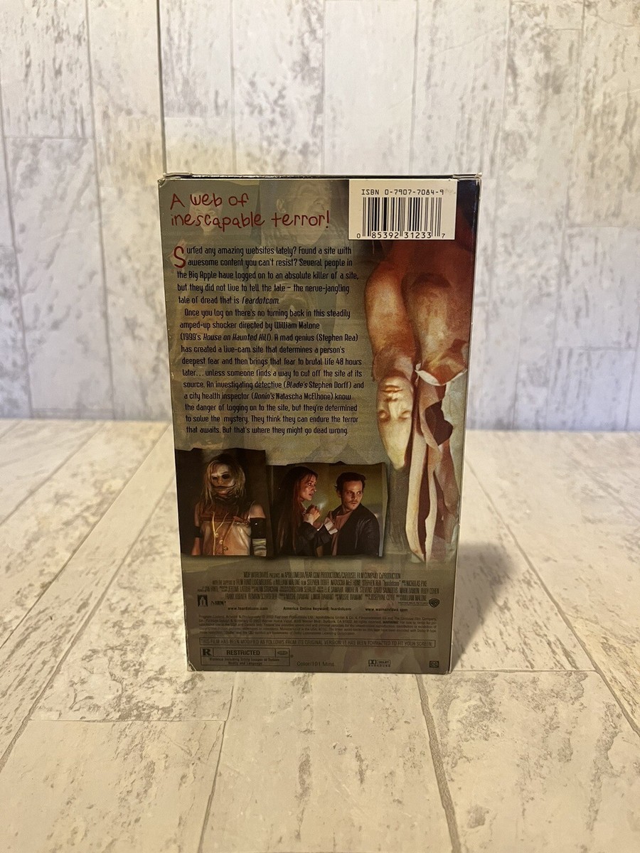 Fear Dot Com VHS!!! (2003) Horror!!! Franchise Pictures!!! Tested