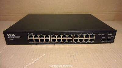 Dell 2824 PowerConnect 24x Gigabit Switch 10/100/1000 + 2x SFP Managed EXCL EARS