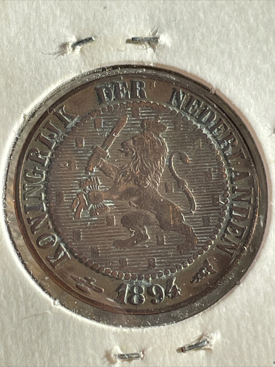 Netherlands 1894 2½ Cent Coin XF R-194 | eBay
