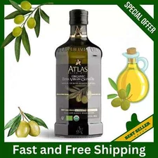 Atlas Organic Cold Pressed Moroccan Extra Virgin Olive Oil, Polyphenol Rich, NEW