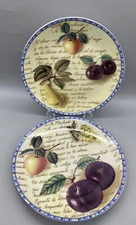Set Of Two Eden Collection Plates EVA And ABEL 8" Decorative Plates