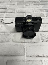 DERLAI X3000 Vintage Vtg CAMERA Made In Taiwan Black Good Shape UNTESTED