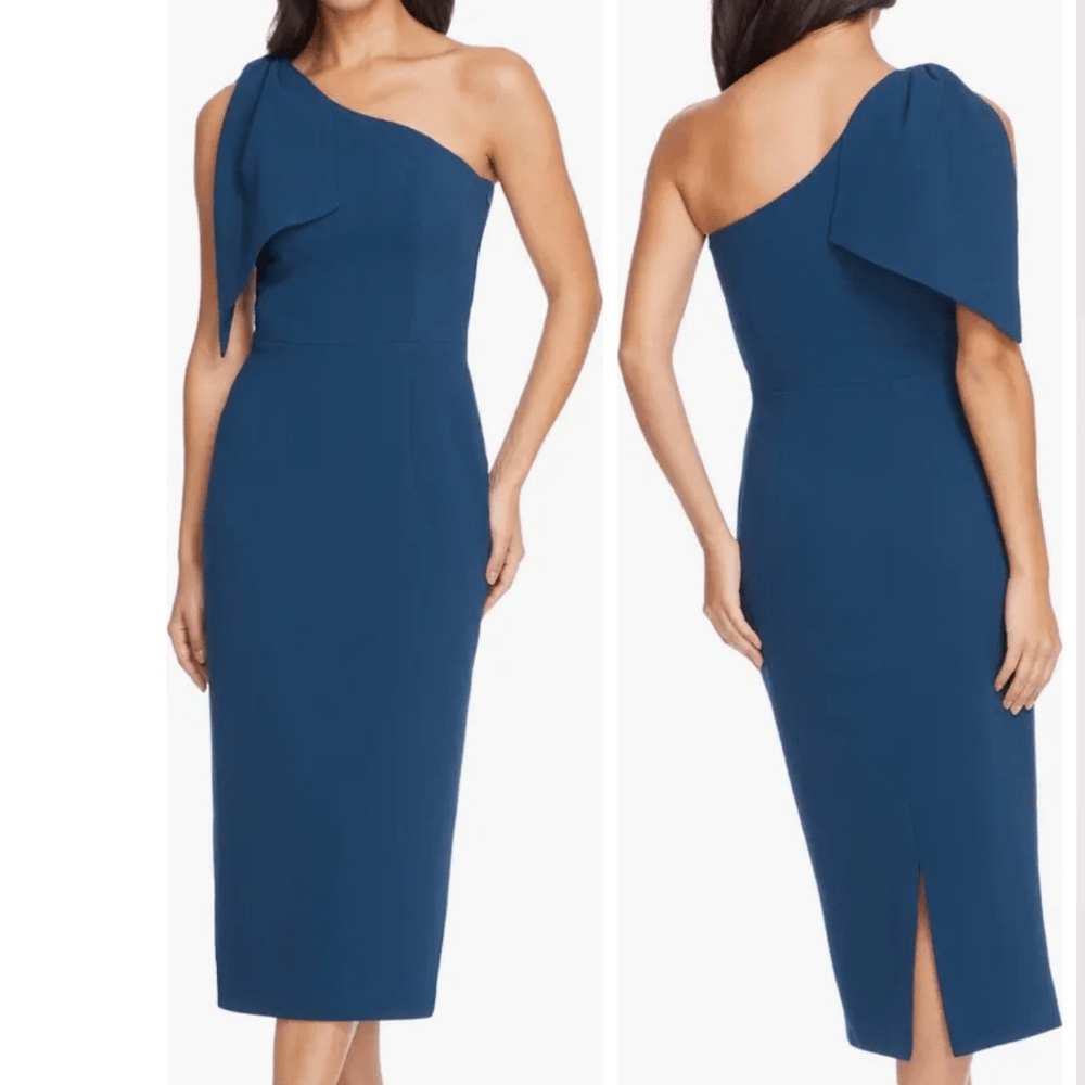 dress the population peacock blue ZAPAKASA Women Dusty Blue Bridesmaid Dress Mermaid Halter Satin Long Wedding  Party Guest Dress