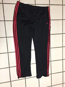 adidas black and red track pants