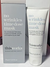 THISWORKS NO WRINKLES TIME DOSE MASK, 2.5 FL OZ NIB
