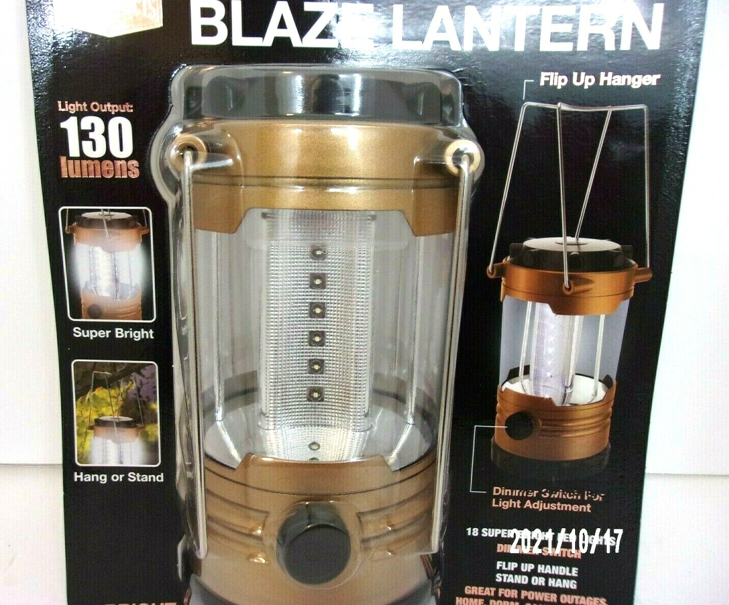 Fine Life Products Lantern Light Super Bright Light For Home Or Camping NEW