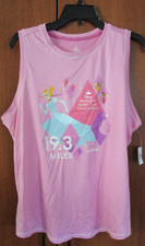 New Disney Run Cinderella Princess Sless 2023 Tee Top XL Bust 44 Length 26 in