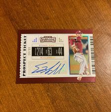 Ethan Small 2019 Contenders Prospect Ticket Auto #27 Bulldogs Brewers Giants /99