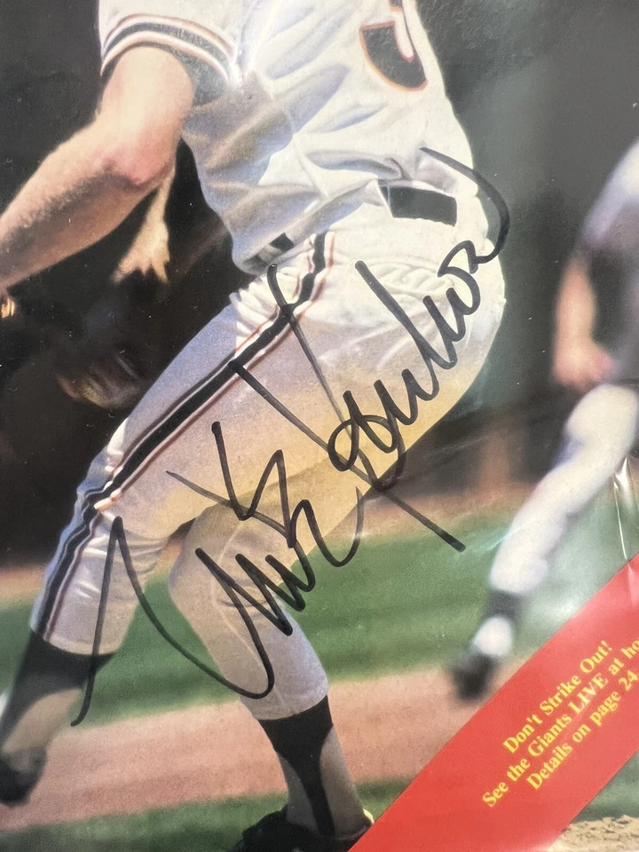 Revistas de cableview autografiadas firmadas por Mike Krukow & Candy Maldonado 1987 Foto 4 de 4