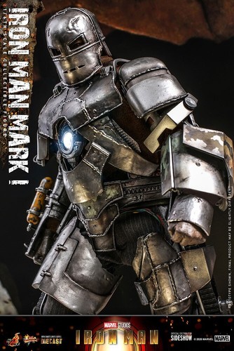Especial Ed. hot toys 1/6 Marvel: iron man - iron man Mark I Diecast MMS605 D40B - Imagen 14 de 15