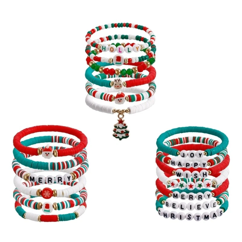 Christmas Letter Bracelet Versatile Women Hand Chain Wrist Jewelry