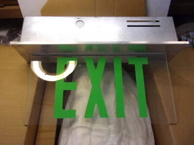 LITHONIA LIGHTING Recessed LED Exit sign with hardware, NEW , SLDLXCSGCX