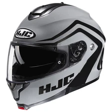 HJC C91 Nepos Modular Motorcycle Helmet Gray S M L XL 2X 3X 4X 5X Sunscreen BK