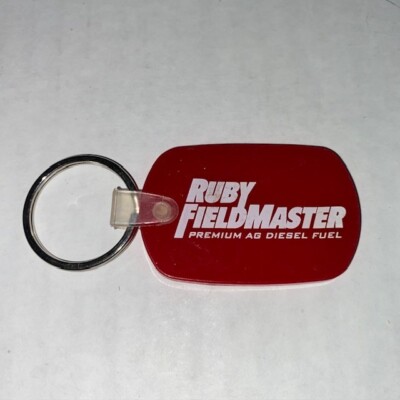 Ruby Fieldmaster Premium Ag Diesel Fuel Red Rubber Keychain | eBay