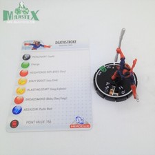 Heroclix Crisis set Deathstroke 028 Uncommon figure w/card 