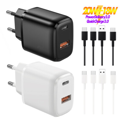 Power Schnell-Ladegerät Usb C Ladekabel passend für Samsung Galaxy A71/A41/A50