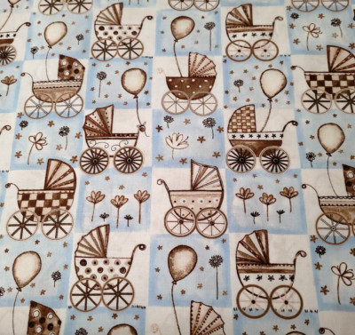 Baby Bella BTY Michele D'Amore Marcus Brothers Brown Blue Ivory Buggy Pram 