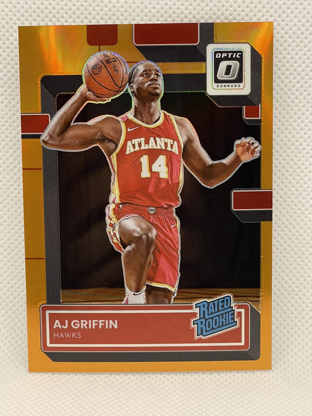 2022-23 Donruss Optic Rated Rookie Orange Prizm  AJ Griffin #204 197/199 Hawks
