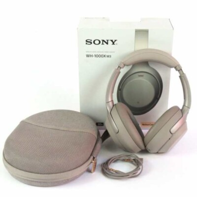 SONY WH-1000XM3 Wireless Noise Canceling Headphones Platinum