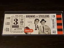 Nick Chubb NFL DEBUT Ticket Stub 9/9/18 Cleveland Browns Otto Graham Paul Brown