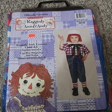 Child 4-6 Costume Raggedy Ann Andy Halloween Dress-up