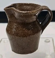 MARVIN BAILEY Indigenous Southern Prim. Folk Art Pottery Mini Pitcher Creamer