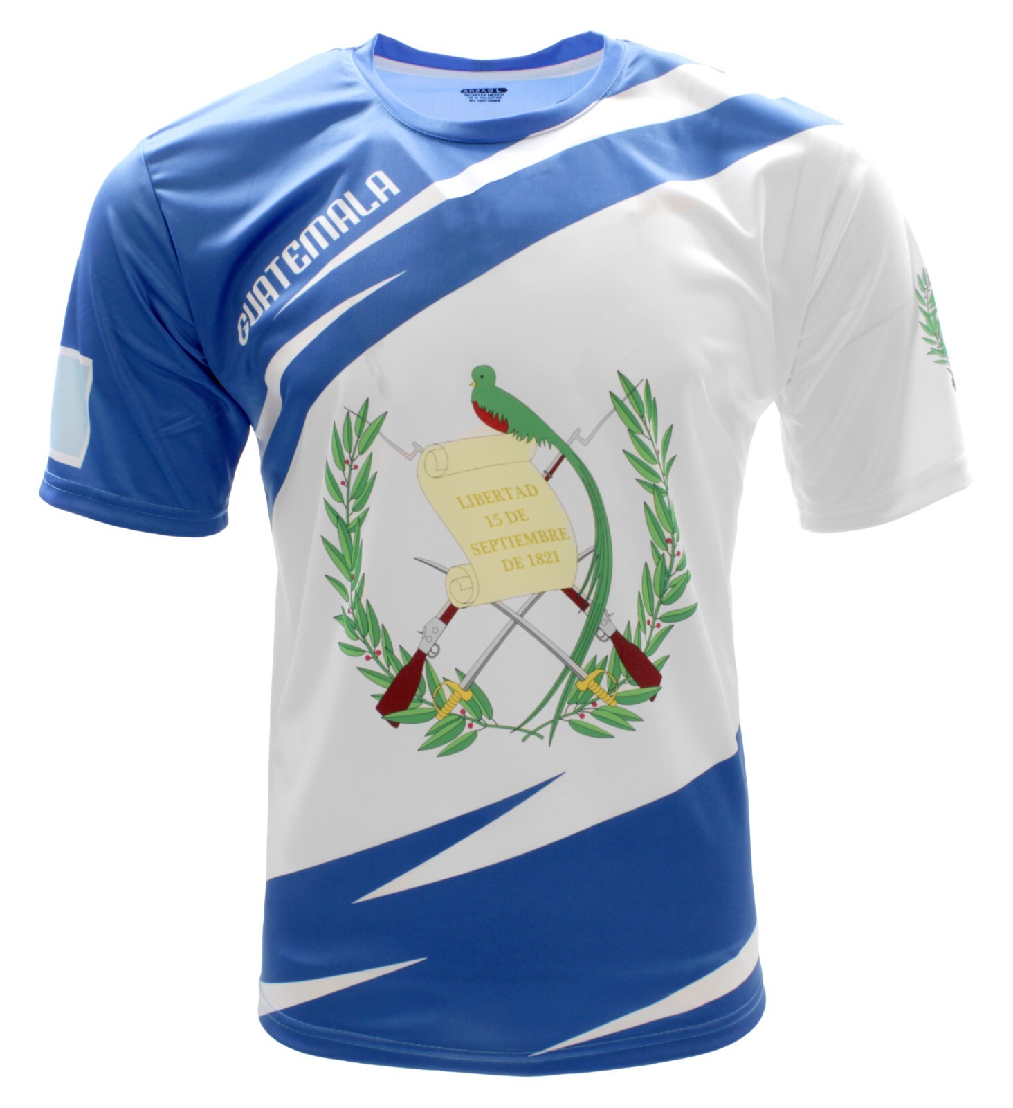 Arza Sports Guatemala Men Fan Jersey Color White/Blue