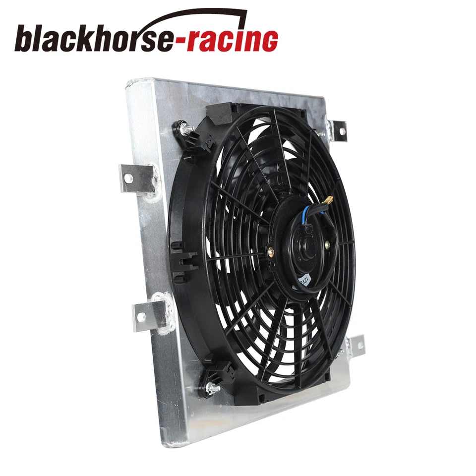 Ventilador de 12" cubierta de aluminio para radiador Honda Civic EG EK EX DX Del Sol 1992-2000 Foto 4 de 4