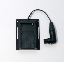 BP-U30/BP-U60/BP-U90 battery adapter with XLR4 cable and mounting plate