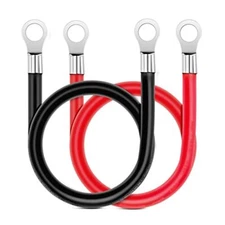 Battery Cables 6 AWG 20-Inch Jumper Cables for Car Battery Inverter Cable Set
