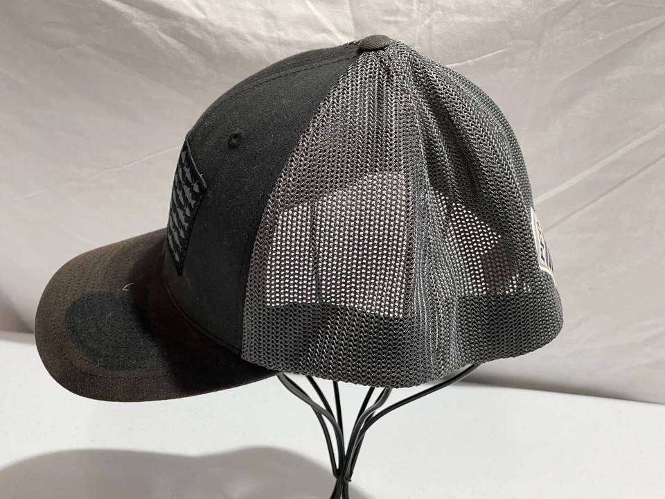 MENS HAT COLUMBIA PFG FISHING HAT GRAY BLACK SIZE L/XL - Image 3 of 4