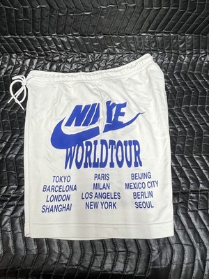 Nike Sportswear World Tour Terry Men's Shorts White Training size L