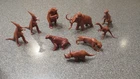 VINTAGE MARX PREHISTORIC PLAYSET BROWN DINOSAURS