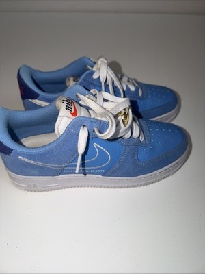 Nike Air Force 1  07 LV8  First Use  University Blue Size 6 DB3597-400 NO BOX :(