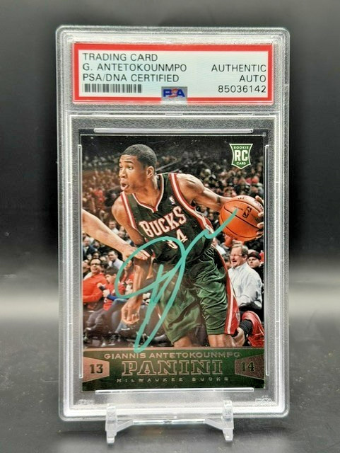 2013-14 Panini Giannis Antetokounmpo Auto #194 RC Rookie PSA/DNA AUTO (RC)