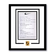 Phil Knight "Nike" Founder SIGNED 'Nike Principles' Framed 11x14 Display ACOA