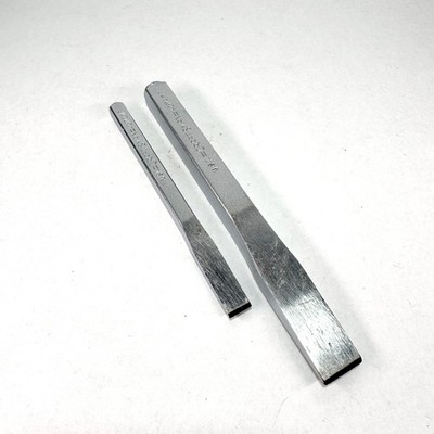Craftsman USA Cold Chisel Lot Set of 2 5/8 & 3/8 WF 42974 42972 Made in USA