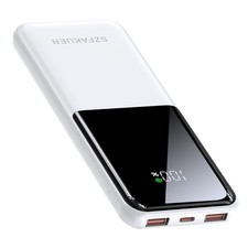 Portable Charger 10000mAh 22.5W USB C Fast Charging Power Bank White