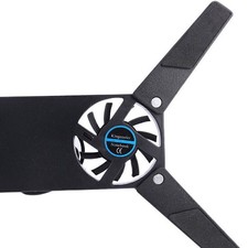 2 Fans Foldable Laptop Cooling Cooler Pad Stand USB Powered For Laptop Notebook
