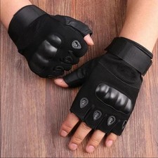 Tactical Fingerless Gloves for Men  Military Combat Shooting Half-Finger Gloves