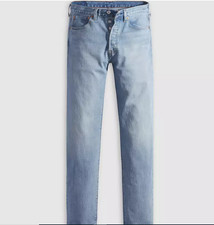 HOT LEVI'S 501  Original Fit Men's Jeans - Don't Trip - Light Wash - Stretch NEW