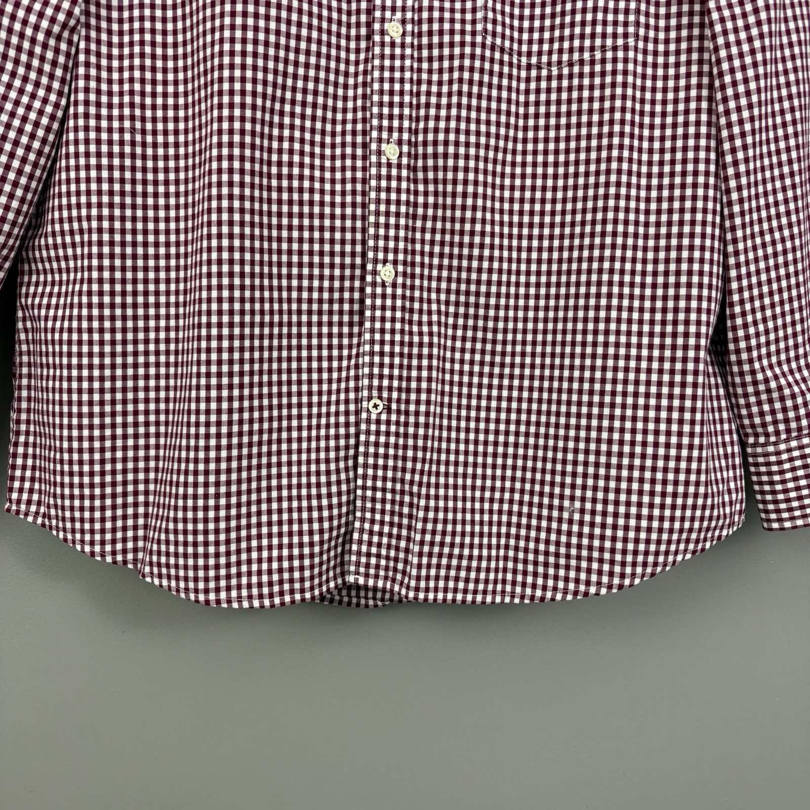 IZOD Premium Essentials Gingham Button Down Shirt… - image 4