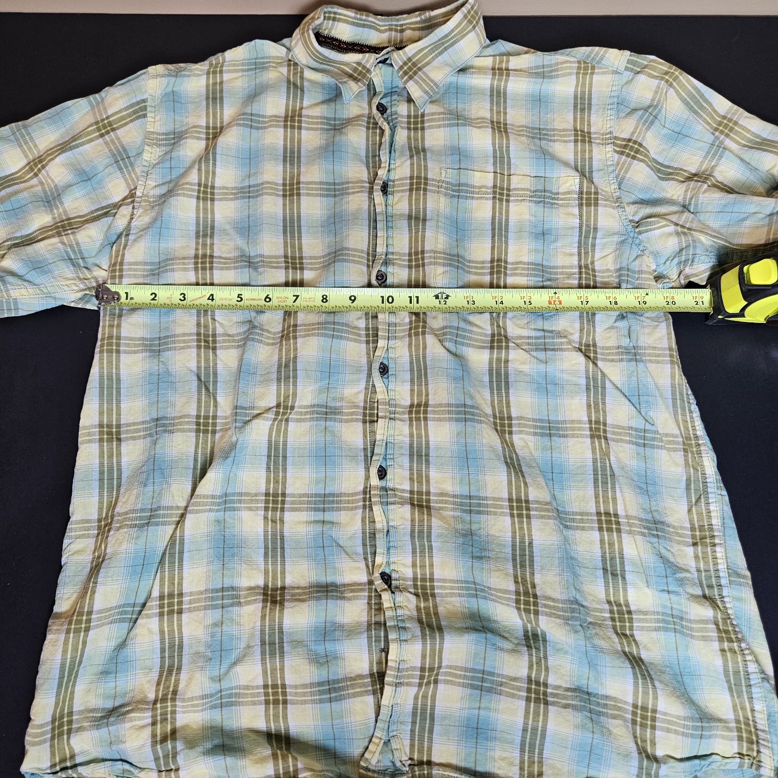 Island Basic Options Mens Plaid Button Down Shirt… - image 2