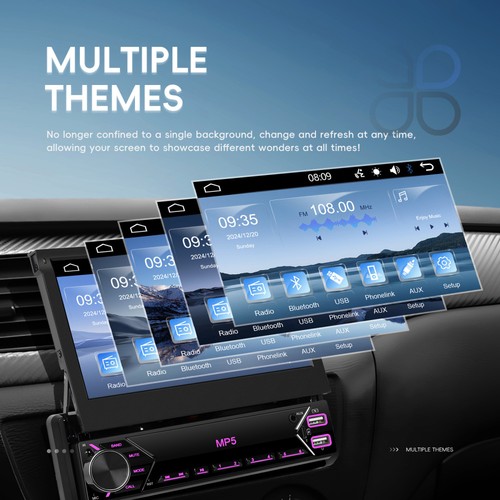 7" Single 1 DIN Flip Out Touchscreen Autoradio Bluetooth Mirror Link + Kamera - Bild 11 von 23